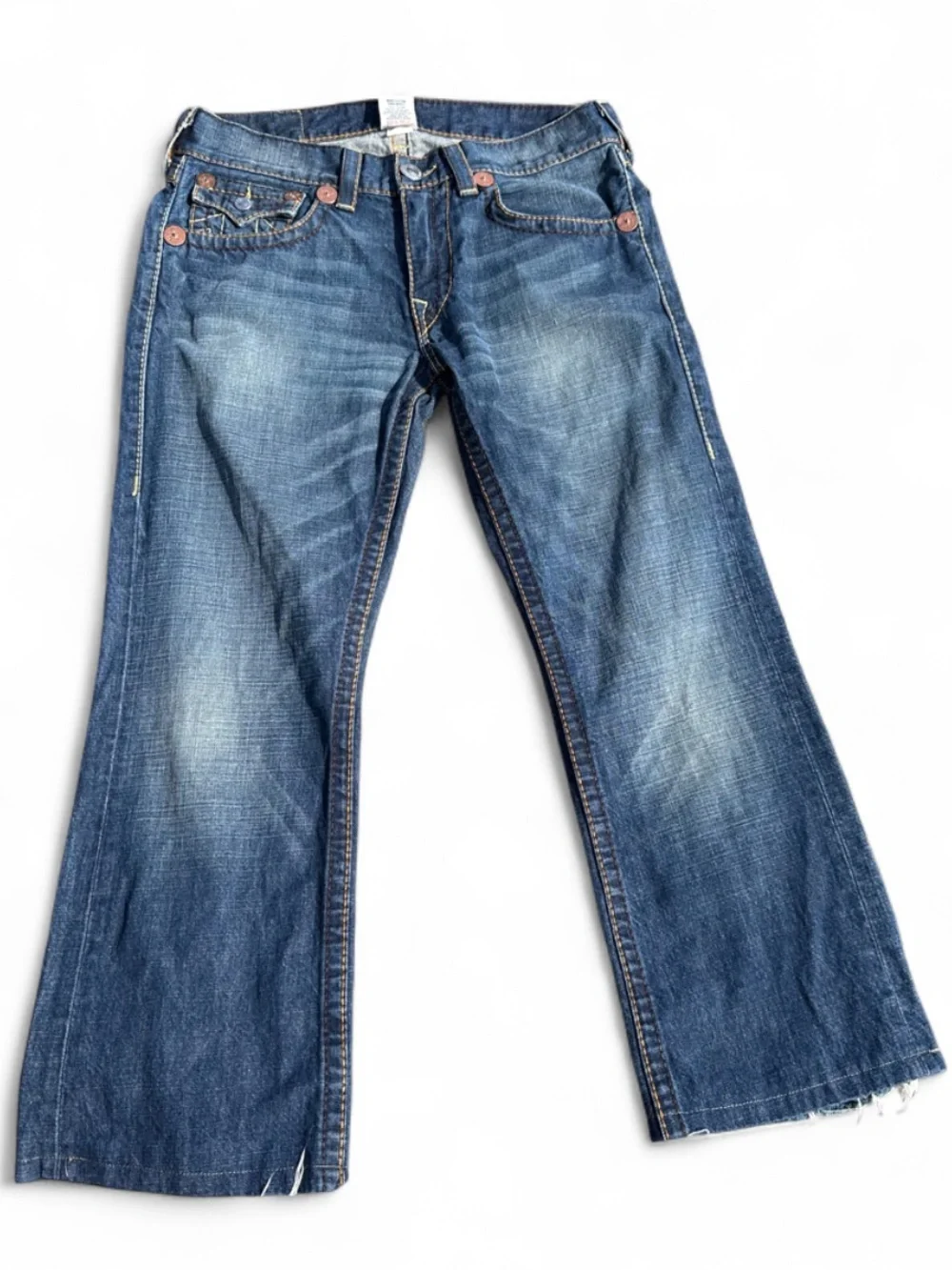 Men's True Religion Washed Bootcut Jeans